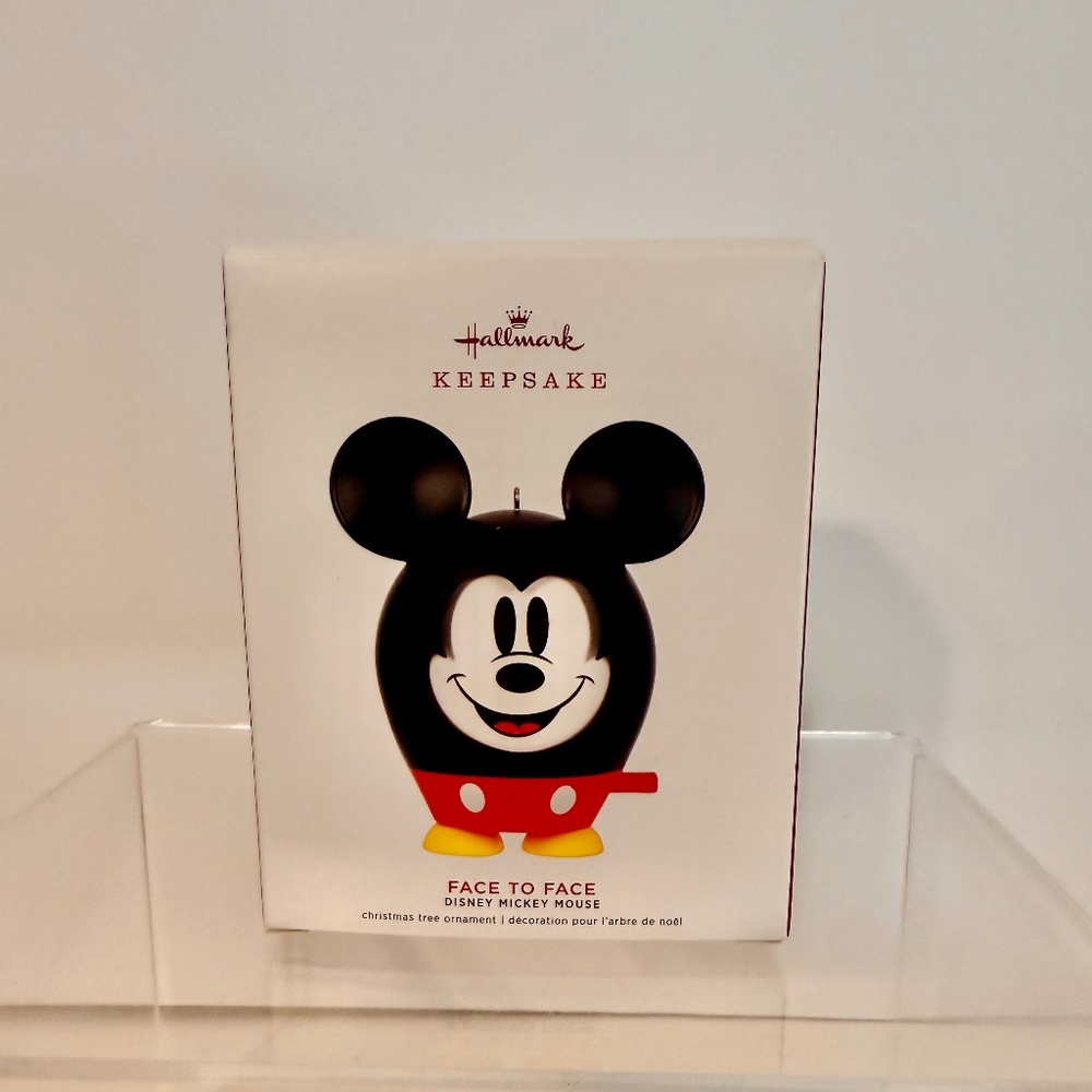 Hallmark Disney Mickey Mouse Face To Face Christmas Ornament NEW